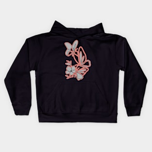 pretty butterfly digital art Kids Hoodie